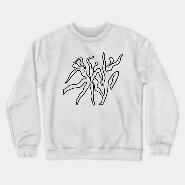 Line art Crewneck Sweatshirt by Daria Kusto